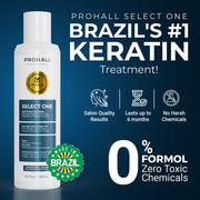 Prohall Select One - Brazilian Keratin Hair Treatment - Smoothing Treatment - Without Formaldehyde