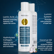 Prohall Select One - Brazilian Keratin Hair Treatment - Smoothing Treatment - Without Formaldehyde