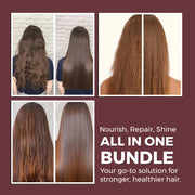 Brazilian Keratin Hair Treatment Blowout Complex- Prohall Miracle Therapy Kit 53Floz/ 1565ml- Formaldehyde Free Keratin Treatment at Home -Queratina Brasileña Keratina Para Alisar el Pelo Sin Formol