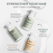 Prohall Cosmetic Ampollas Para el Cabello Maltratado Y Seco-Deep Conditioning Hair Mask for Damaged Hair Treatment - Hair Mask Protein Treatment - 3 Weeks - 3 Haircare Brazilian Ampoules Kit 1.5FLOz