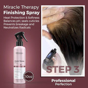 Brazilian Keratin Hair Treatment Kit - Straightening Blowout Formaldehyde-Free -Prohall Professional Miracle Therapy 17oz- Keratina Queratina Alisador para el pelo