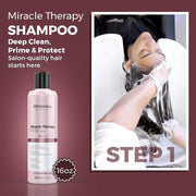 Brazilian Keratin Hair Treatment Kit - Straightening Blowout Formaldehyde-Free -Prohall Professional Miracle Therapy 17oz- Keratina Queratina Alisador para el pelo