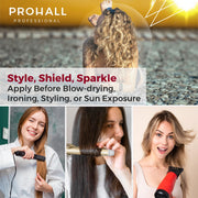 Prohall Cosmetic Heat Protectant for Hair - Leave in Thermal Protector Cream - Nourish & Hydrate Hair - Reduce Frizz & Prevent Split Ends Absolut One - 6.76 fl. Oz